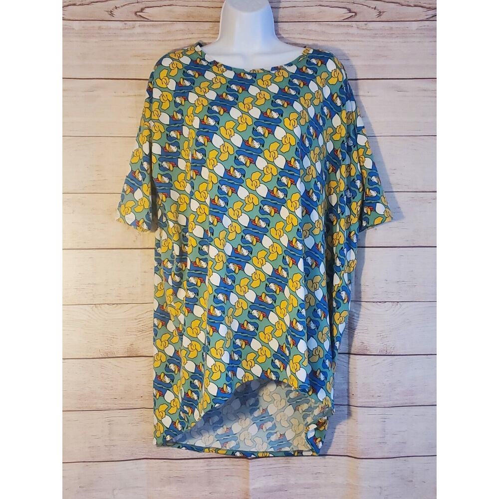 Disney LuLaRoe Size M Donald Duck Irma Tunic Womens EUC - Picture 1 of 5